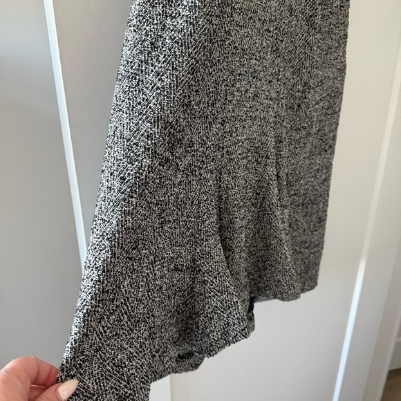 DVF black & white wool tweed midi dress - size 8 (Medium) - Picture 4 of 8